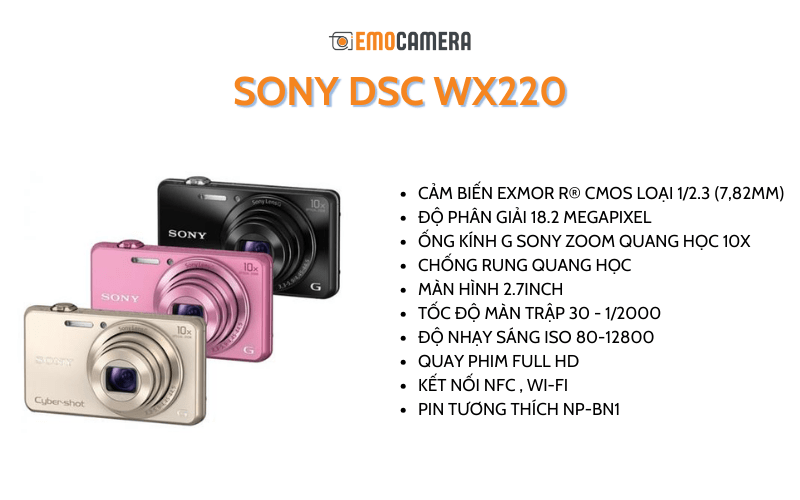 máy ảnh sony giá dưới 5 triệu